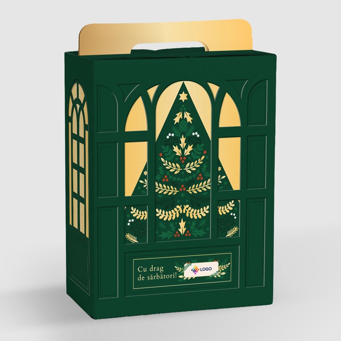 Confezione regalo - Edizione natalizia con prodotti personalizzati con logo e messaggio