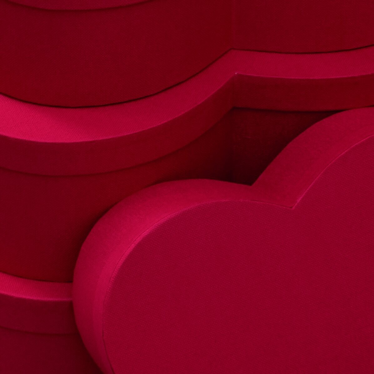 Scatola regalo a forma di cuore - rossa
