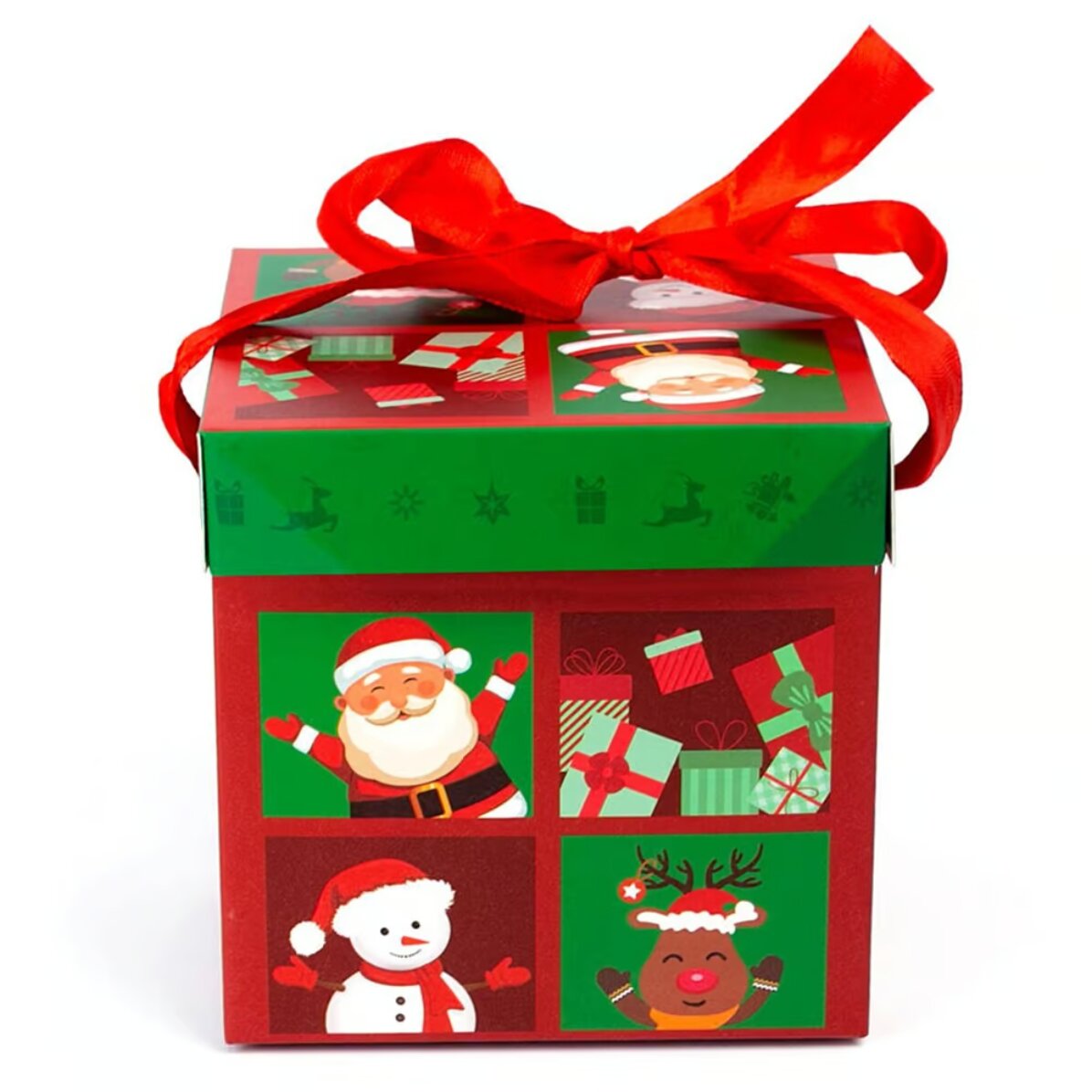 Confezione regalo con tazza / pallina / dolciumi e altro - Modello natalizio