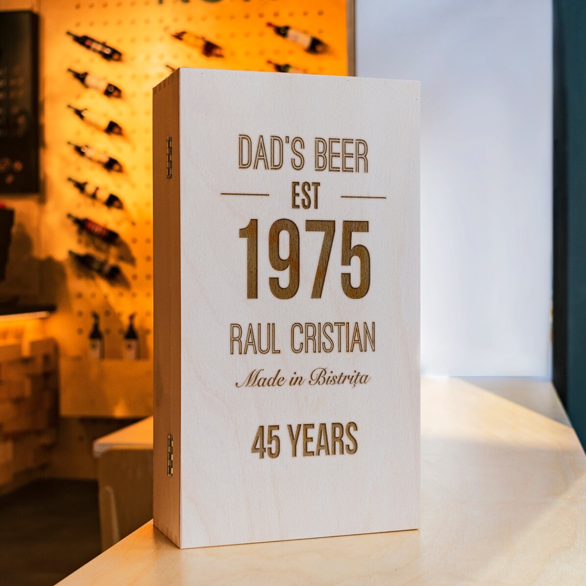 Scatola personalizzata per tre bottiglie di birra - Made in...