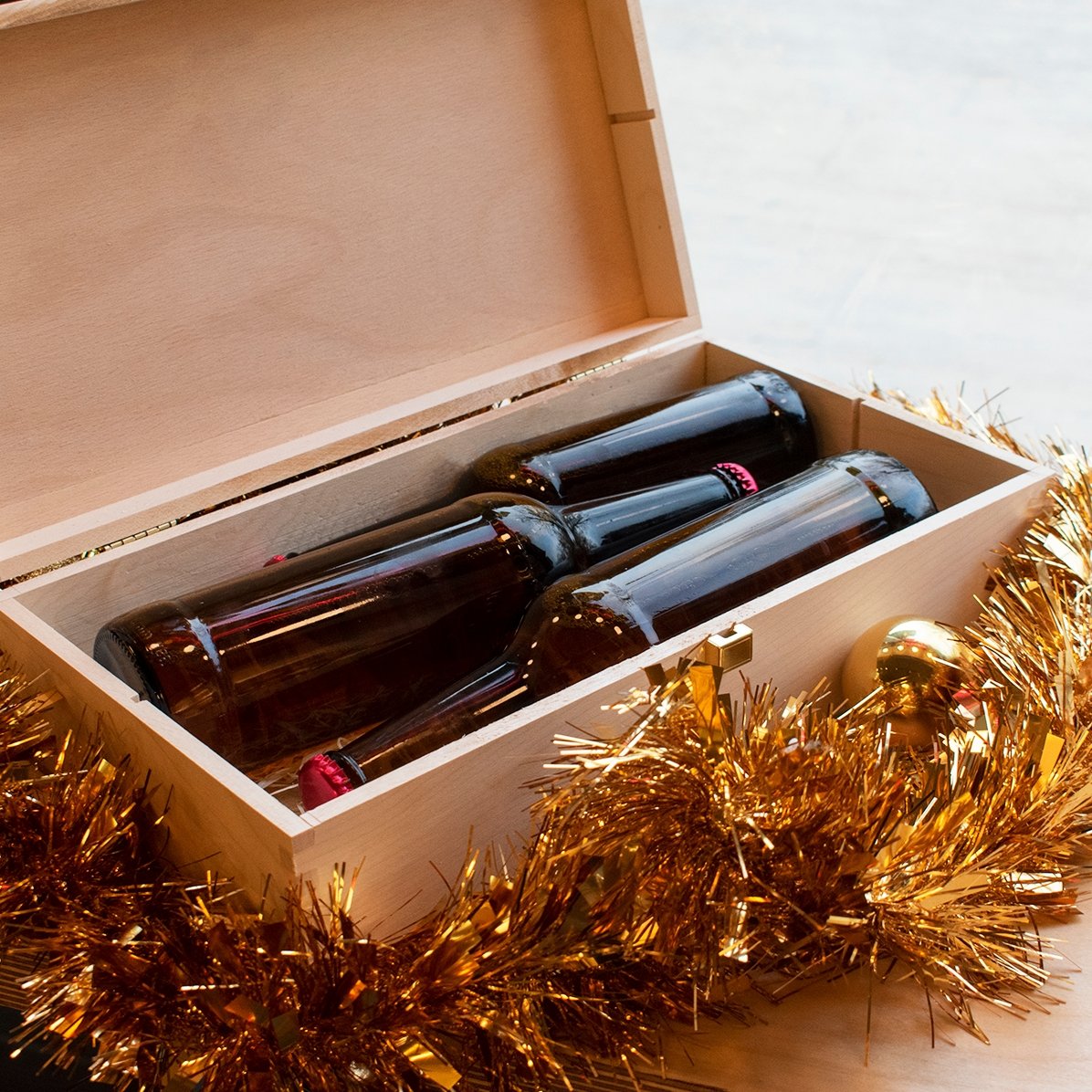 Confezione personalizzata per tre bottiglie di birra - Special Christmas Brew