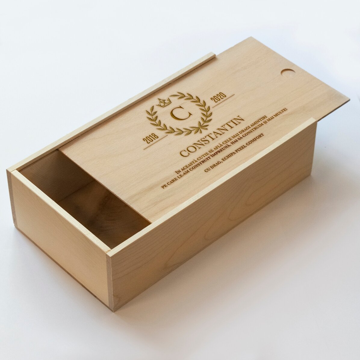 Scatola regalo personalizzata in legno - Lauri