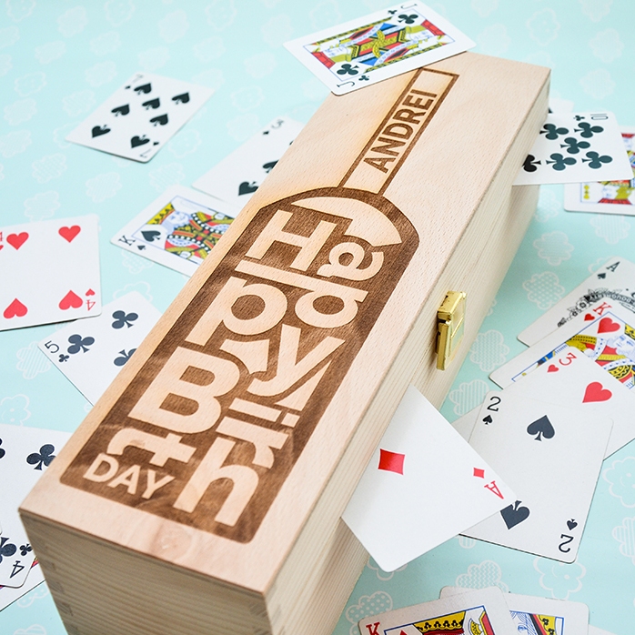 Confezione di vino personalizzata - Bottiglia "Happy Birthday"