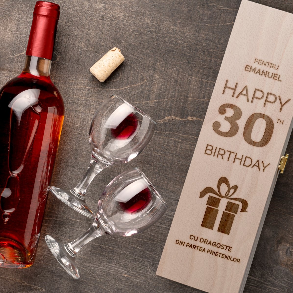 Scatola di vino personalizzata - Regalo di compleanno
