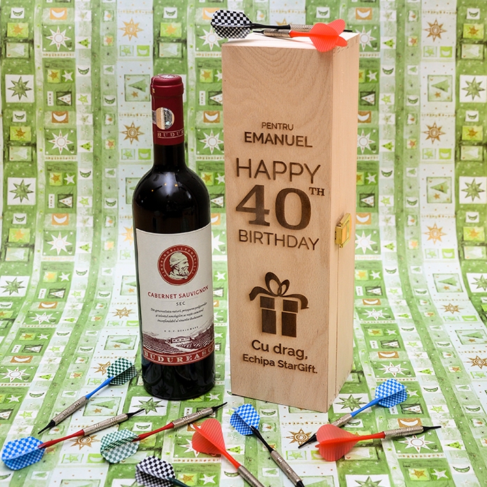 Scatola di vino personalizzata - Regalo di compleanno