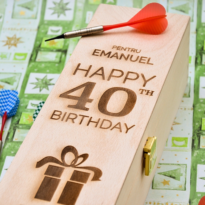 Scatola di vino personalizzata - Regalo di compleanno