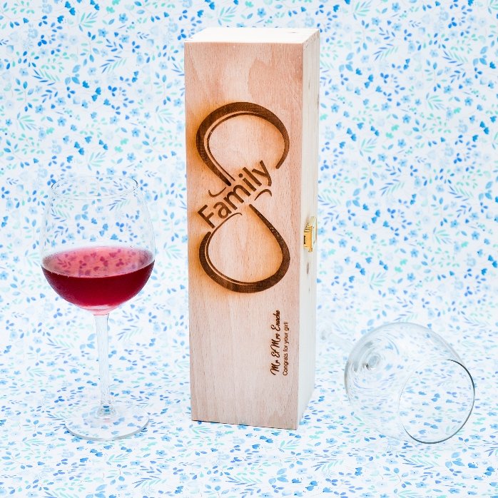 Scatola per vino personalizzata - Infinite Family