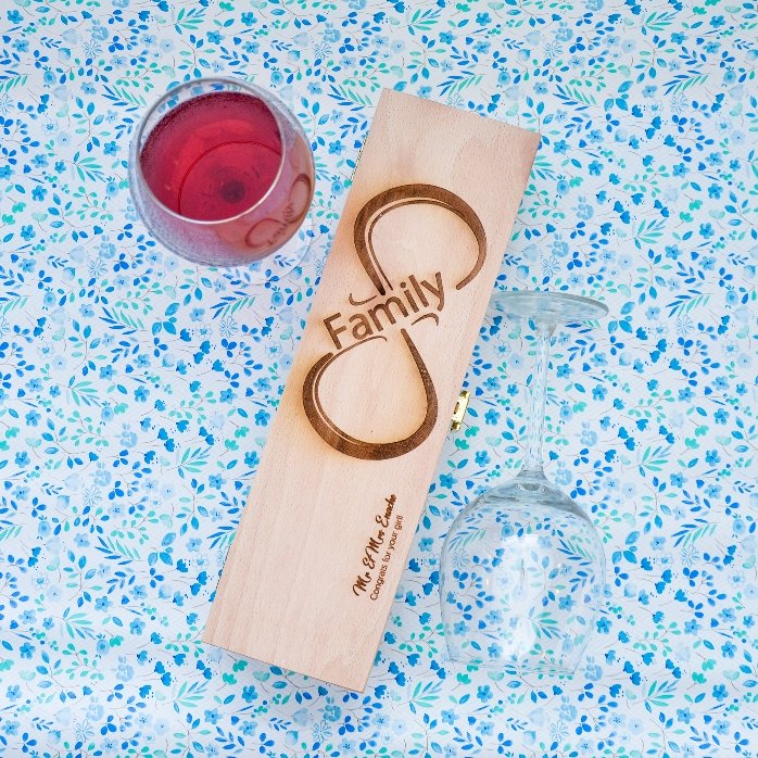 Scatola per vino personalizzata - Infinite Family