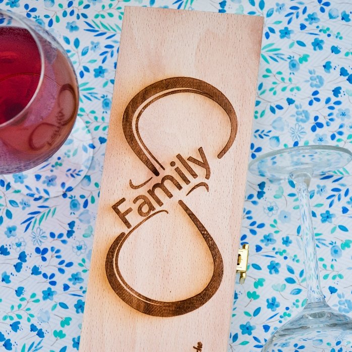 Scatola per vino personalizzata - Infinite Family