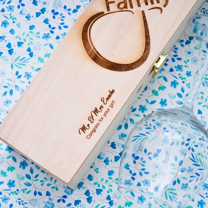 Scatola per vino personalizzata - Infinite Family