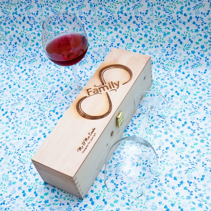 Scatola per vino personalizzata - Infinite Family