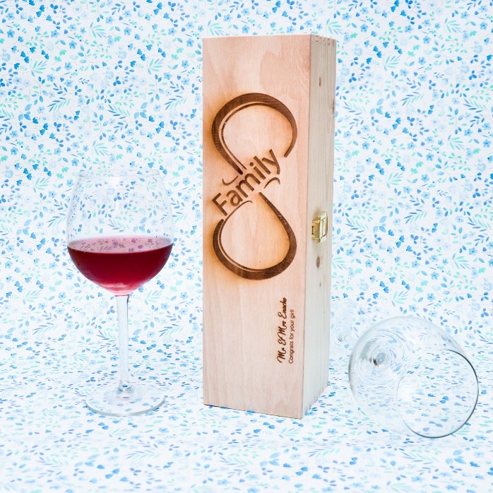 Scatola per vino personalizzata - Infinite Family