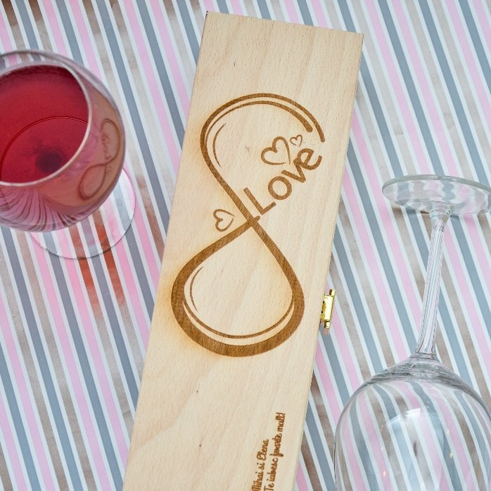 Scatola per vino personalizzata - Infinite Love