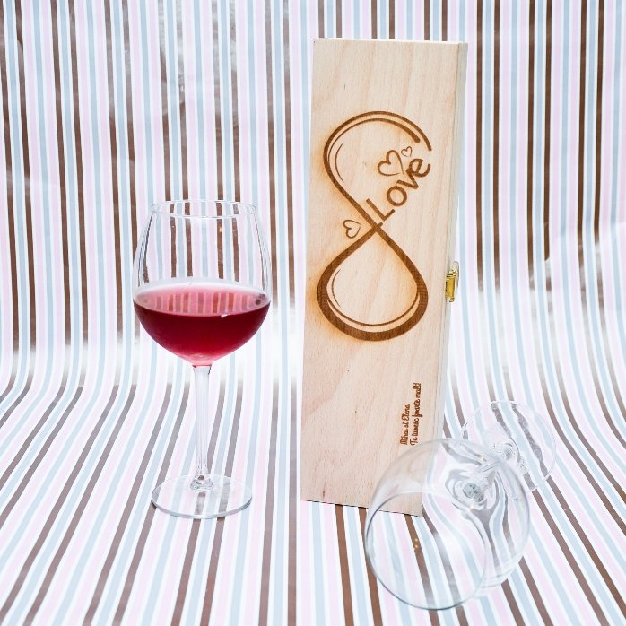 Scatola per vino personalizzata - Infinite Love
