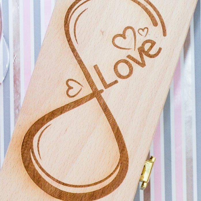 Scatola per vino personalizzata - Infinite Love