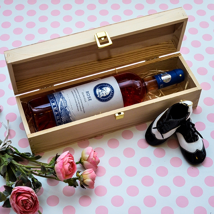 Scatola per vino personalizzata - "Just Married"