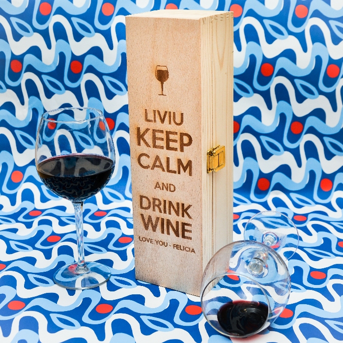 Scatola per vino personalizzata - Keep calm
