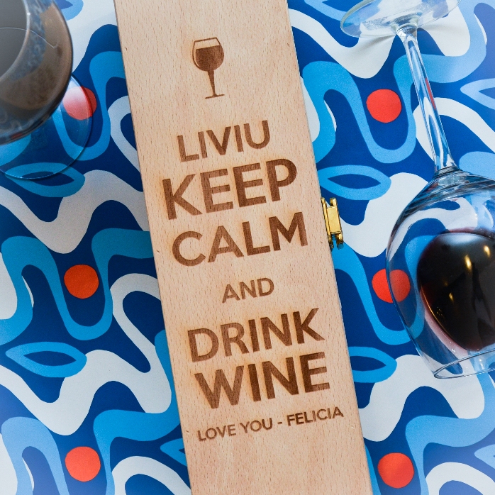 Scatola per vino personalizzata - Keep calm