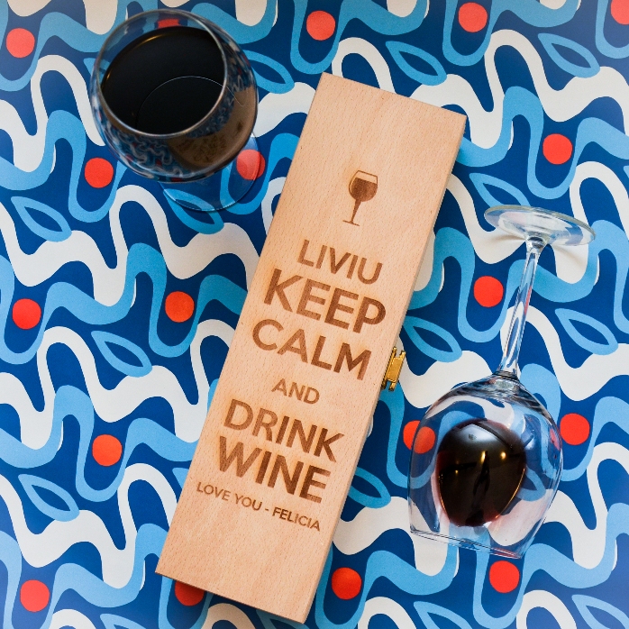 Scatola per vino personalizzata - Keep calm