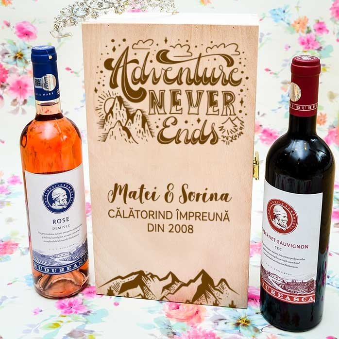 Scatola personalizzata per due bottiglie di vino - L