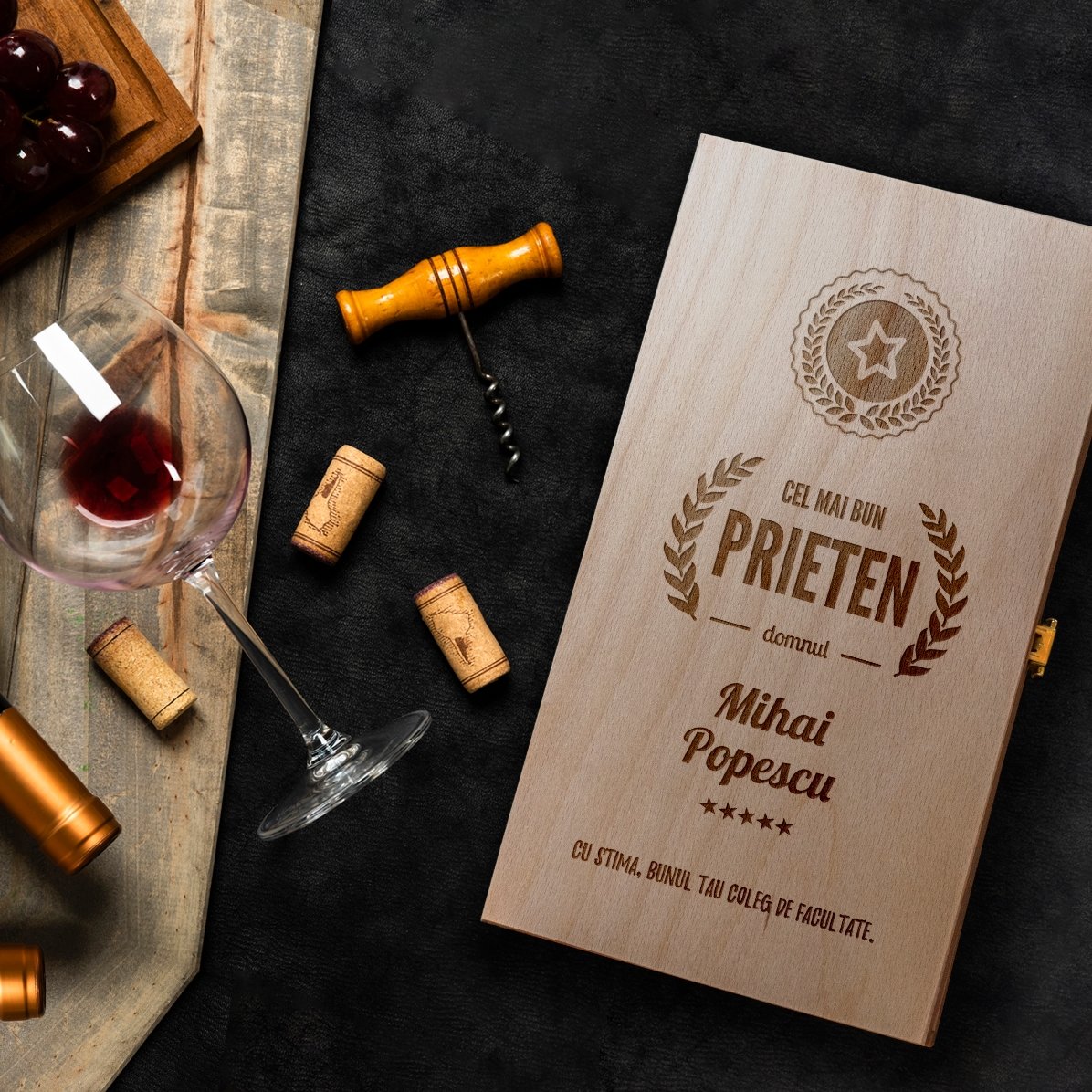 Confezione personalizzata per due bottiglie di vino - La migliore