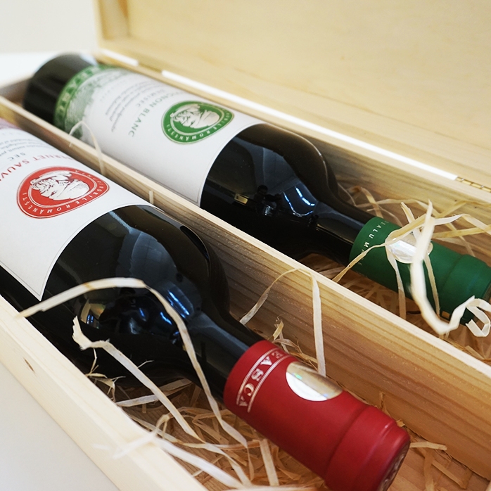 Confezione personalizzata per due bottiglie di vino - La migliore