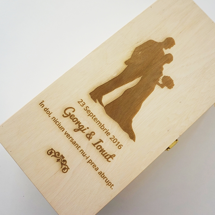 Scatola per vino personalizzata per due bottiglie - Due anime