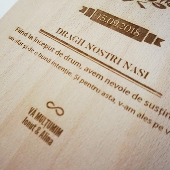 Confezione personalizzata per due bottiglie di vino, per i padrini