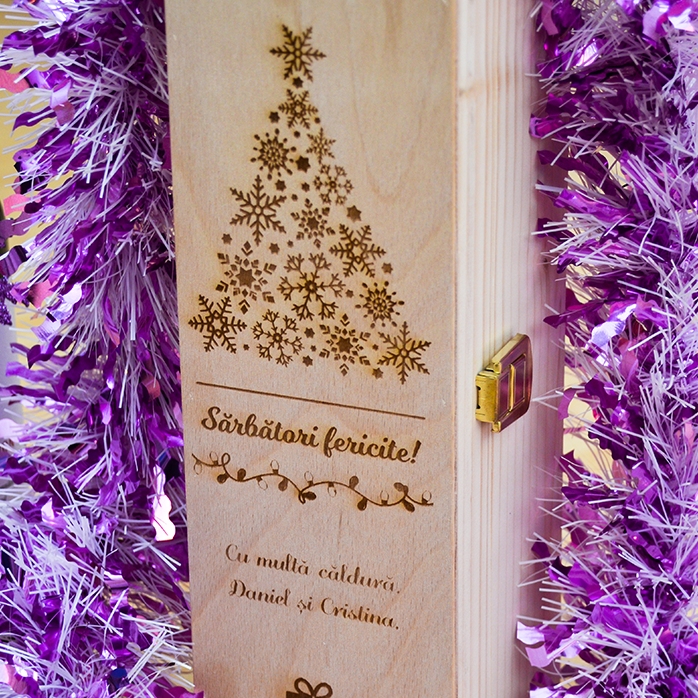 Scatola di vino personalizzata - Buone feste