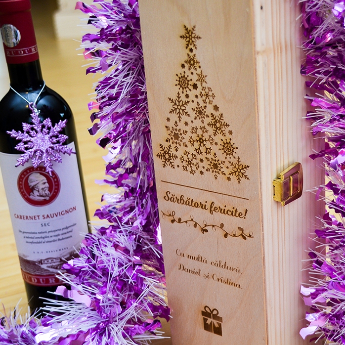 Scatola di vino personalizzata - Buone feste