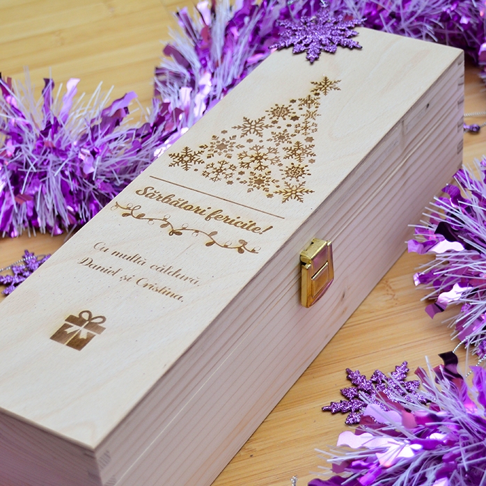 Scatola di vino personalizzata - Buone feste