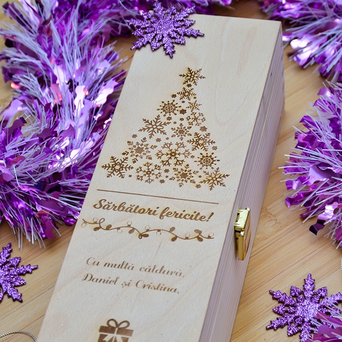 Scatola di vino personalizzata - Buone feste