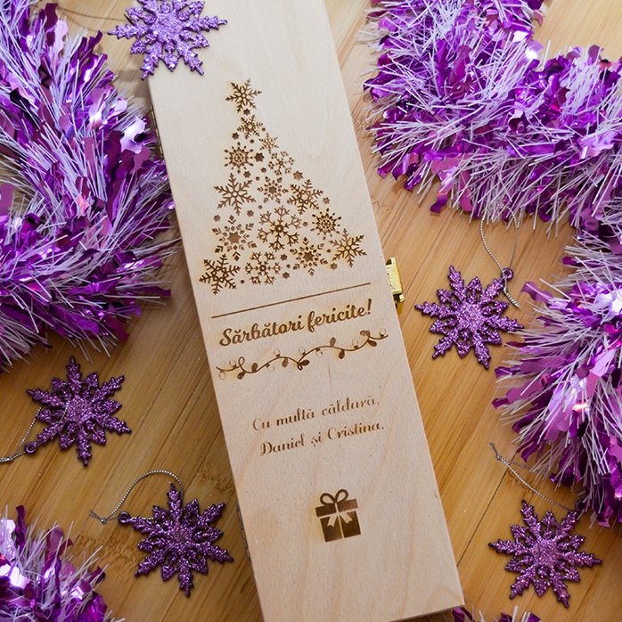 Scatola di vino personalizzata - Buone feste