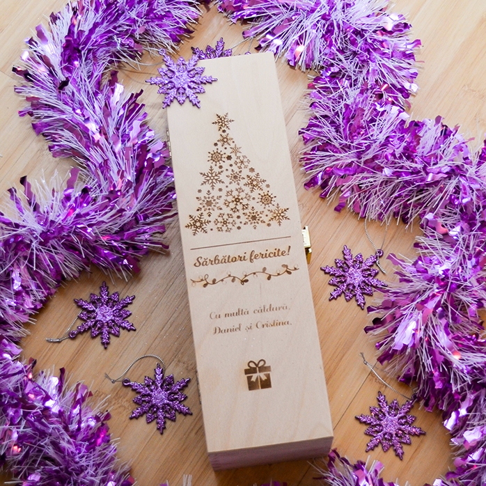 Scatola di vino personalizzata - Buone feste