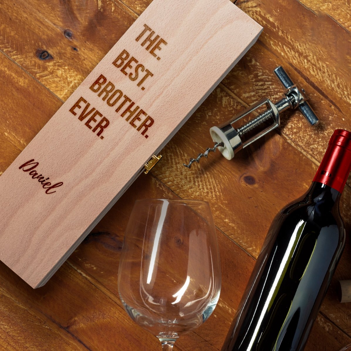 Scatola di vino personalizzata - il miglior fratello di sempre