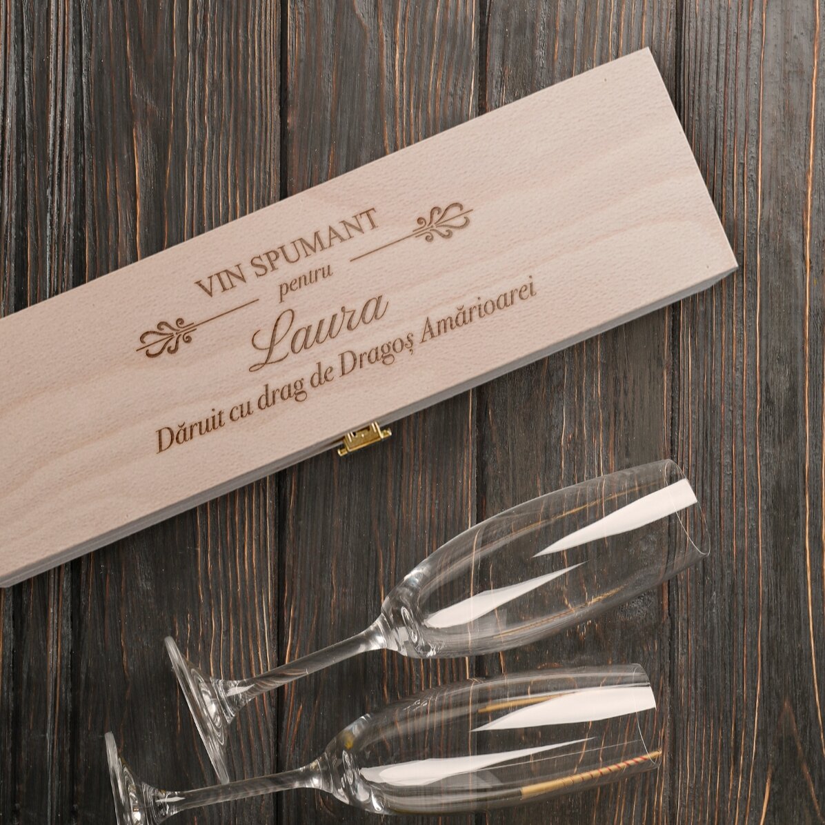 Confezione di spumante personalizzata con scritta - Elegance