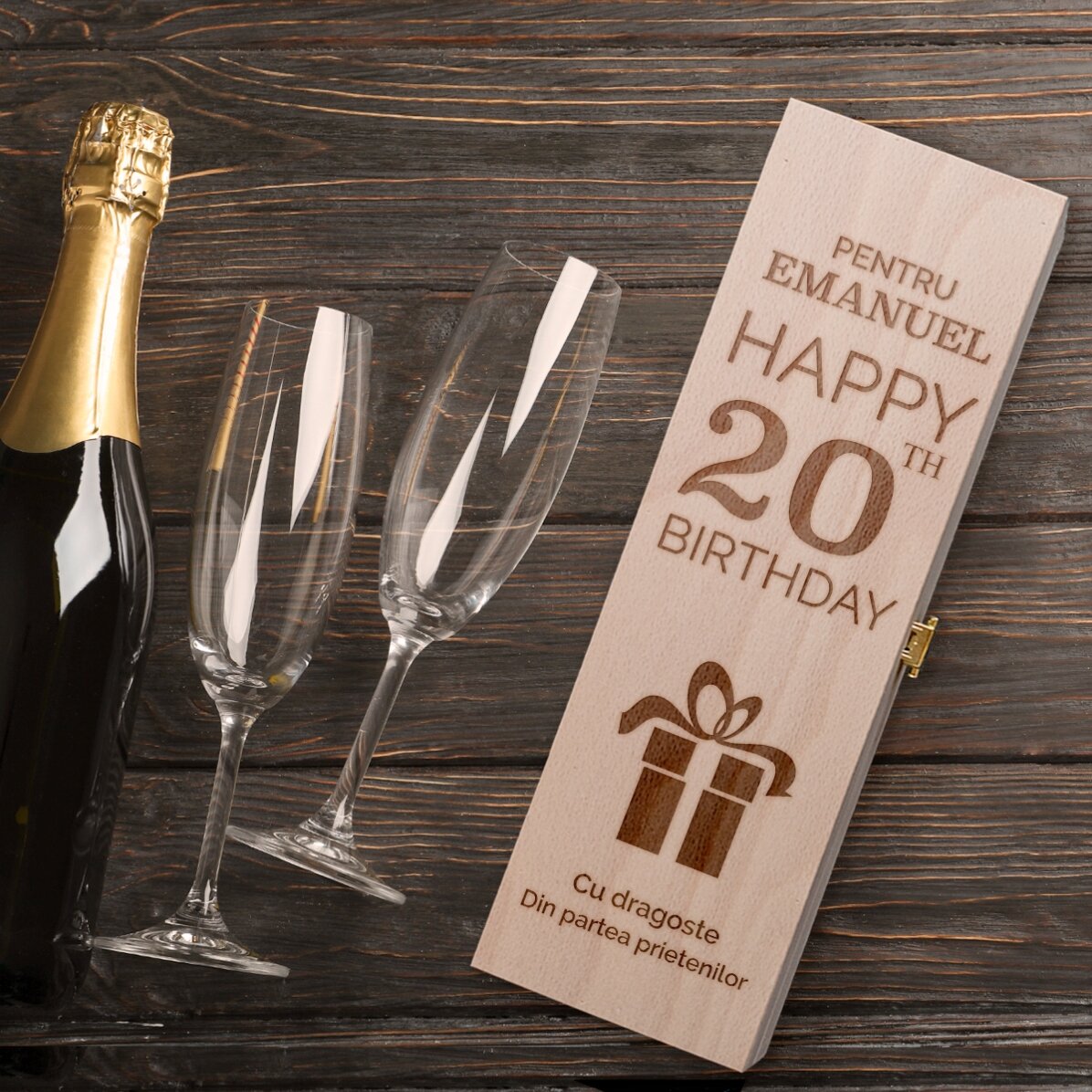 Confezione personalizzata di spumante - Regalo di compleanno
