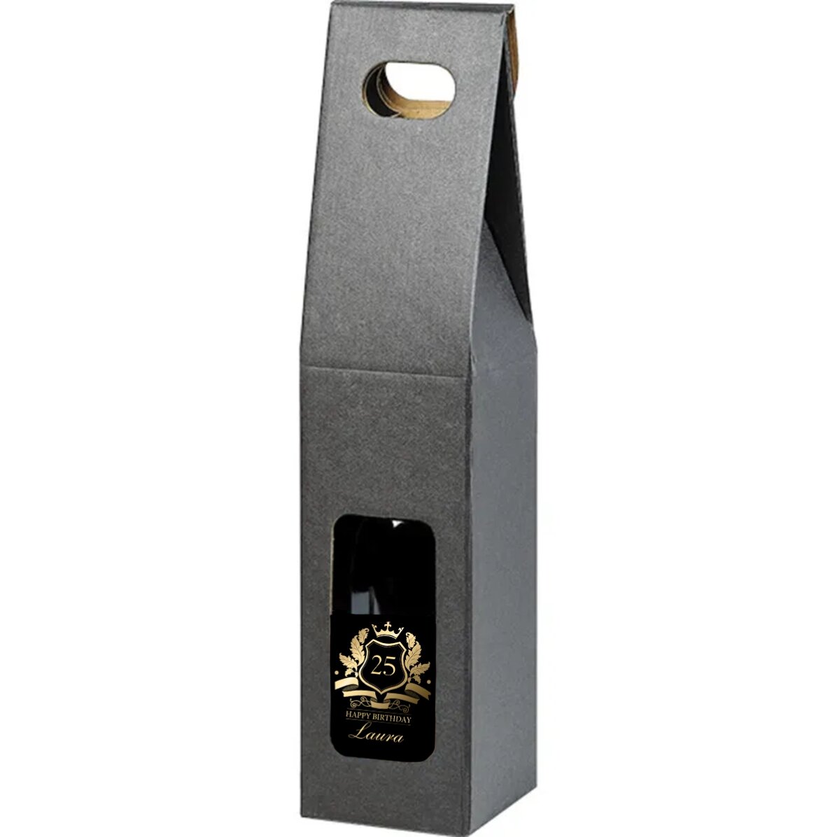 Scatola premium con manico per vino/dolci