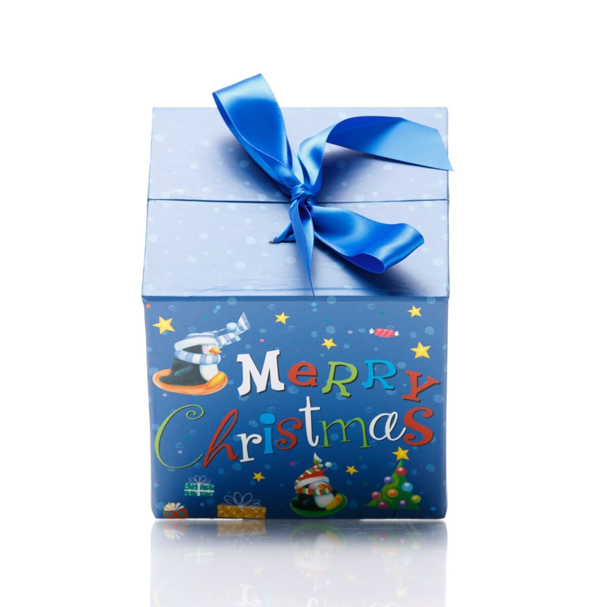 Confezione regalo natalizia - modello con regali colorati