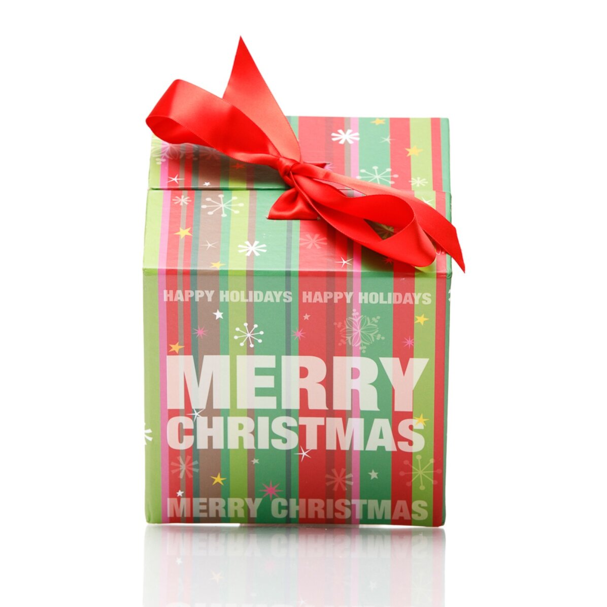 Confezione regalo natalizia - modello fiocchi di neve