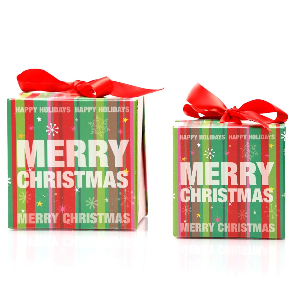 Confezione regalo natalizia - modello fiocchi di neve