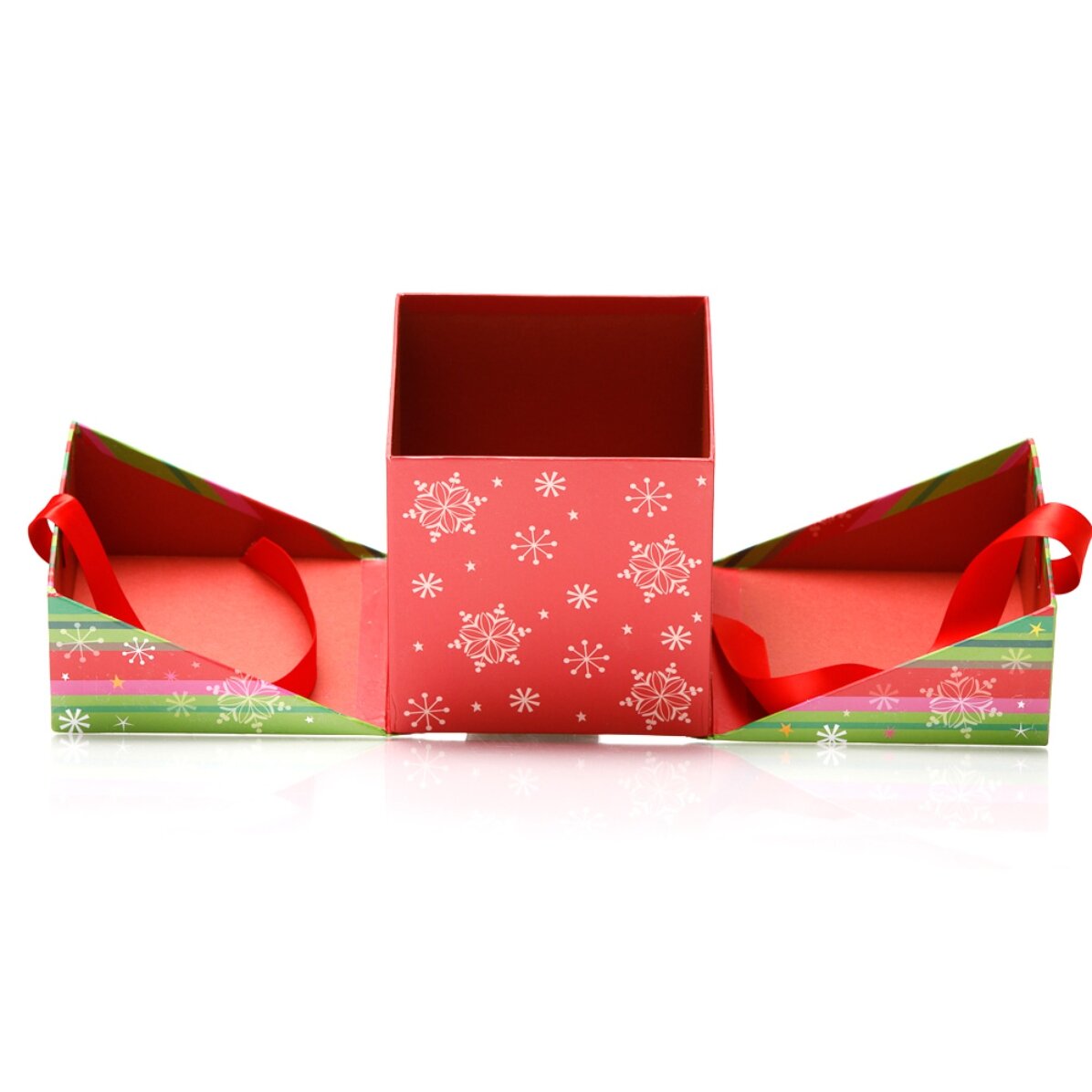 Confezione regalo natalizia - modello fiocchi di neve