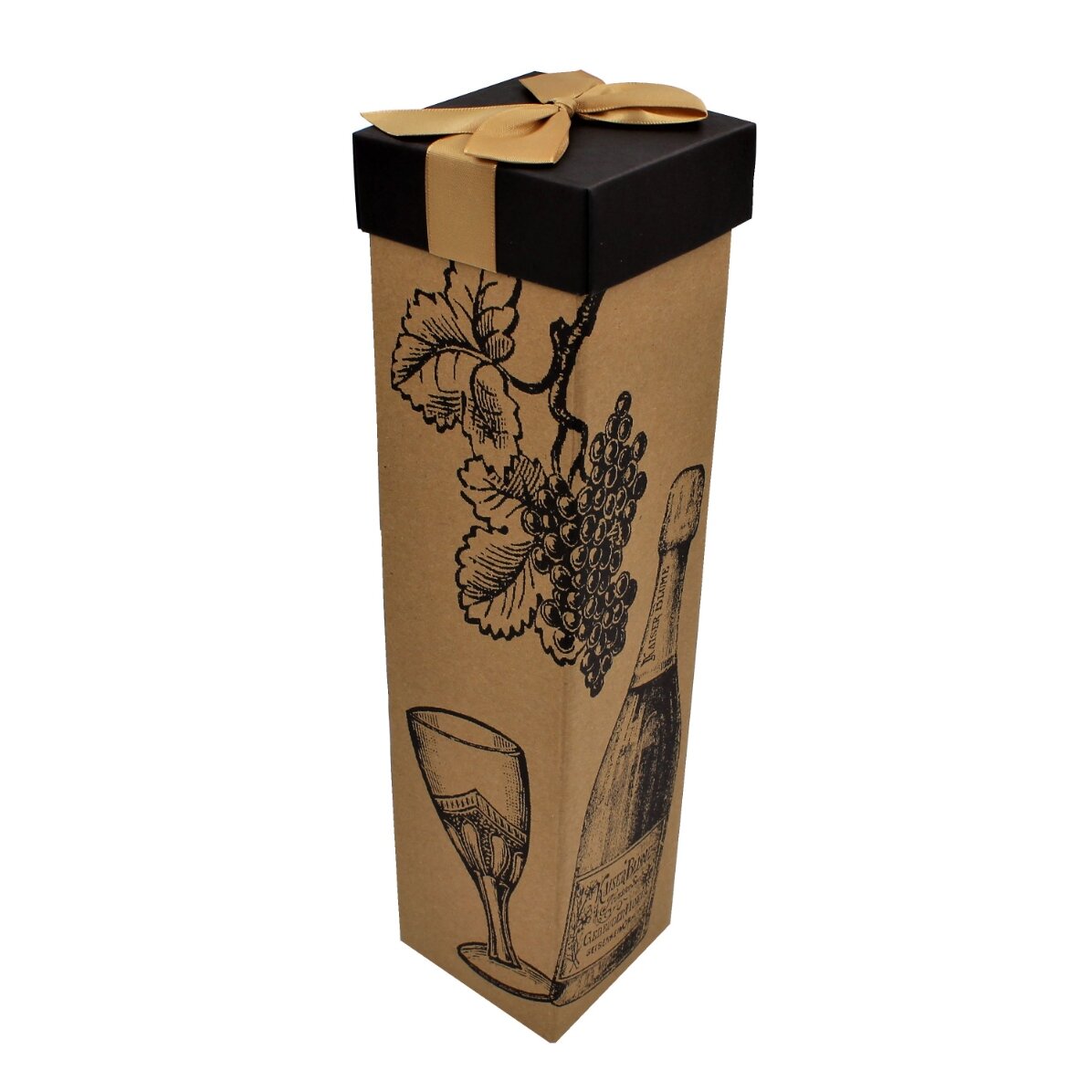 Foldable beverage box - kraft model