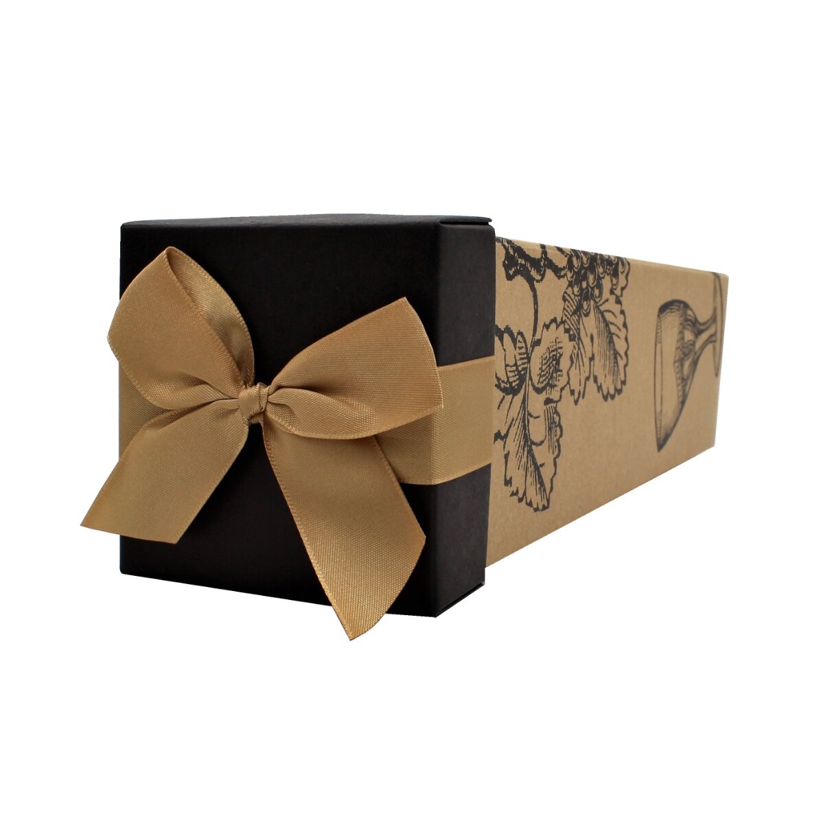 Foldable beverage box - kraft model