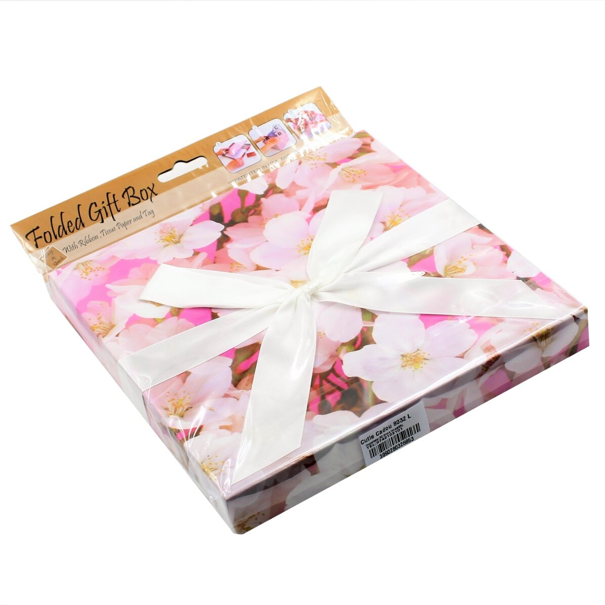 Kit confezione regalo - modello con fiori di ciliegio