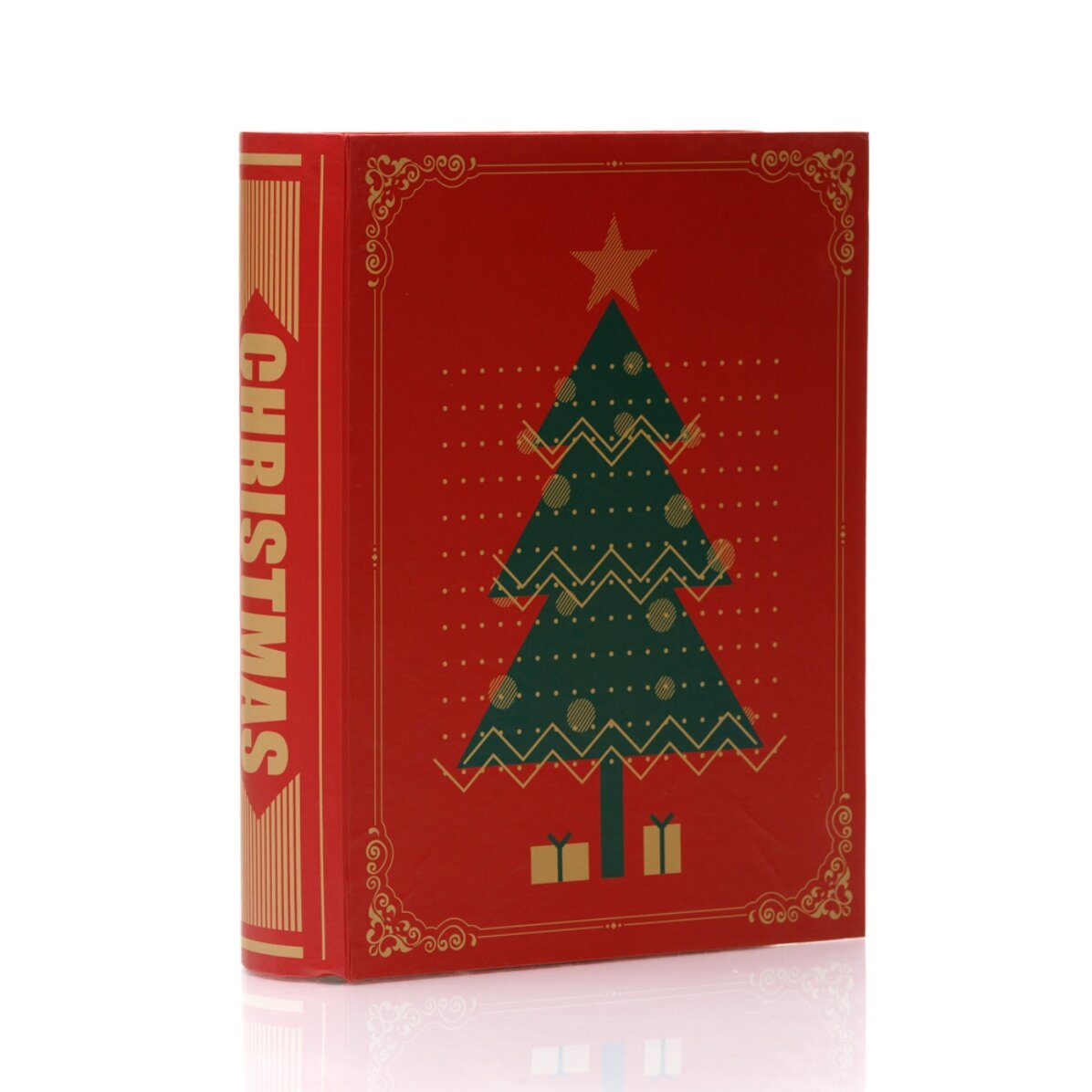 Confezione regalo natalizia - modello albero di Natale
