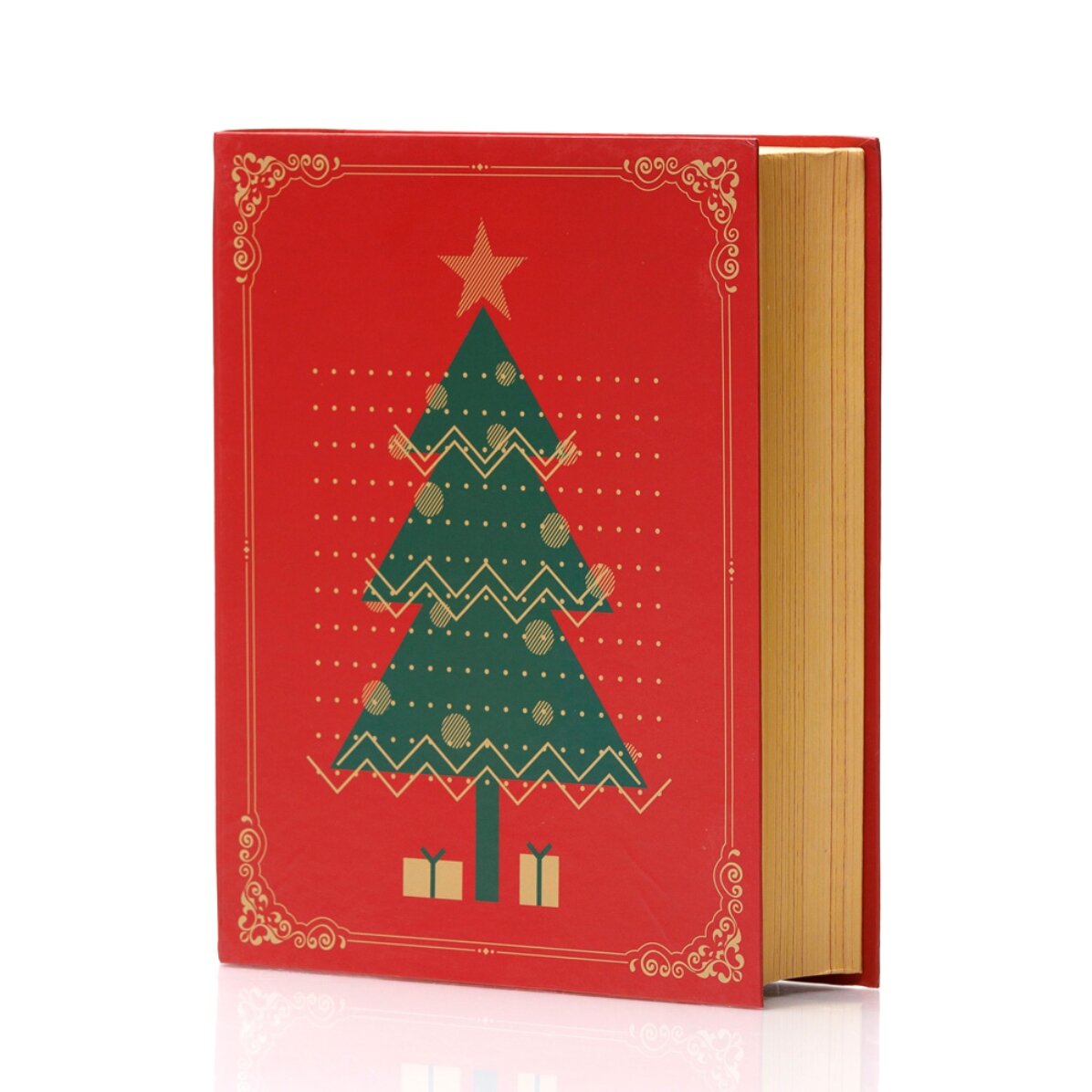 Confezione regalo natalizia - modello albero di Natale