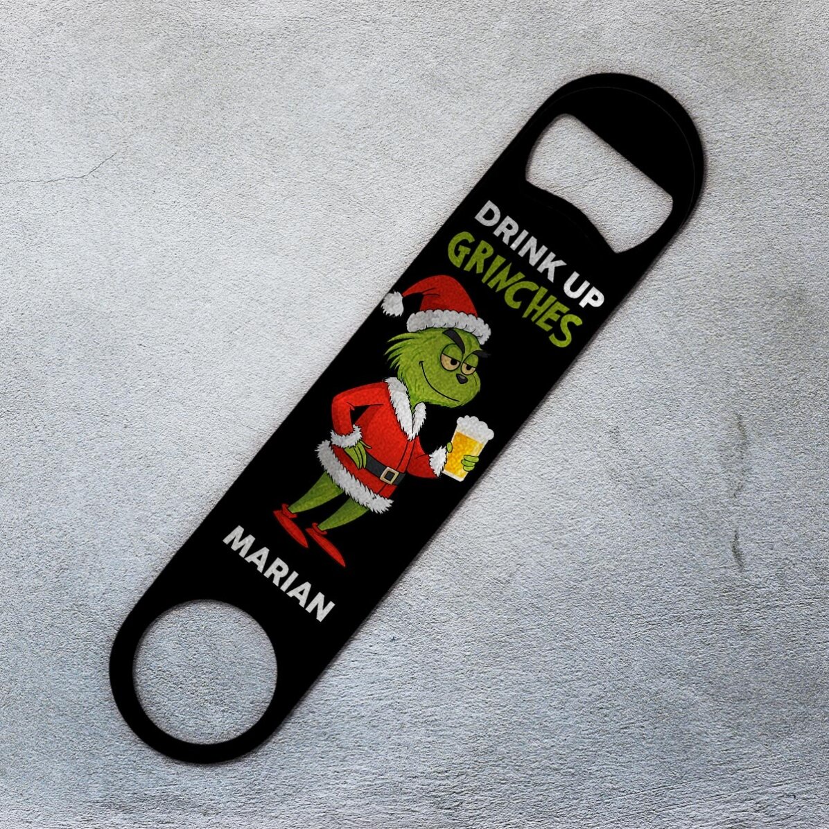 Apribottiglie personalizzato con messaggio - Grinch