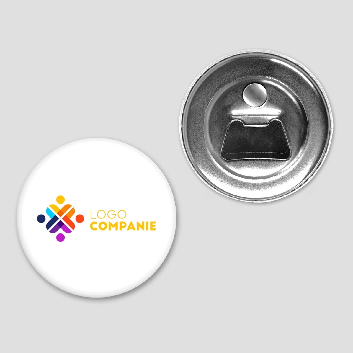 Apribottiglie con magnete personalizzato con logo