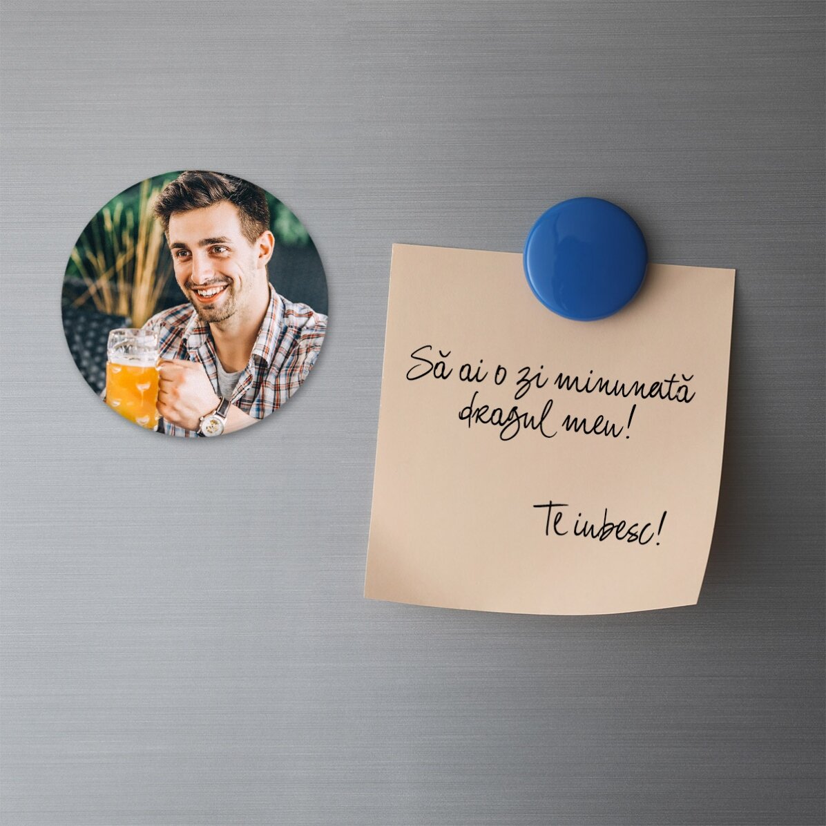 Apribottiglie con magnete personalizzato con una foto
